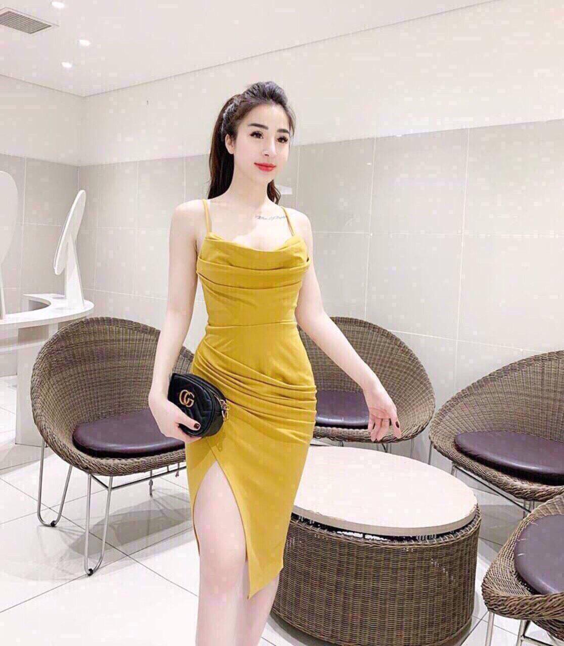 [HCM]Đầm Body Cát Hàn Cực Xinh Phù Hợp Dự Tiệc Dã Hội Sang Trọng tt0719