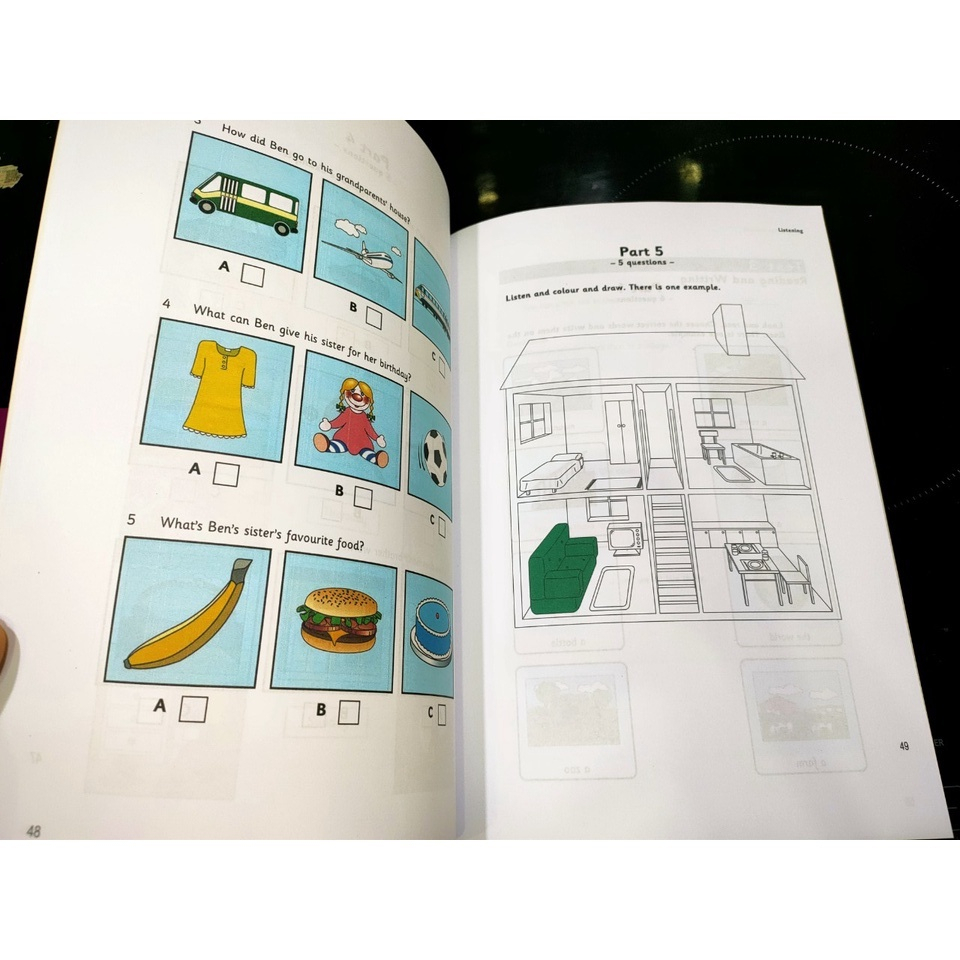 Bộ sách Cambridge Movers 13q ( in gộp thành 2 quyển dày),có file nghe&answerkey
