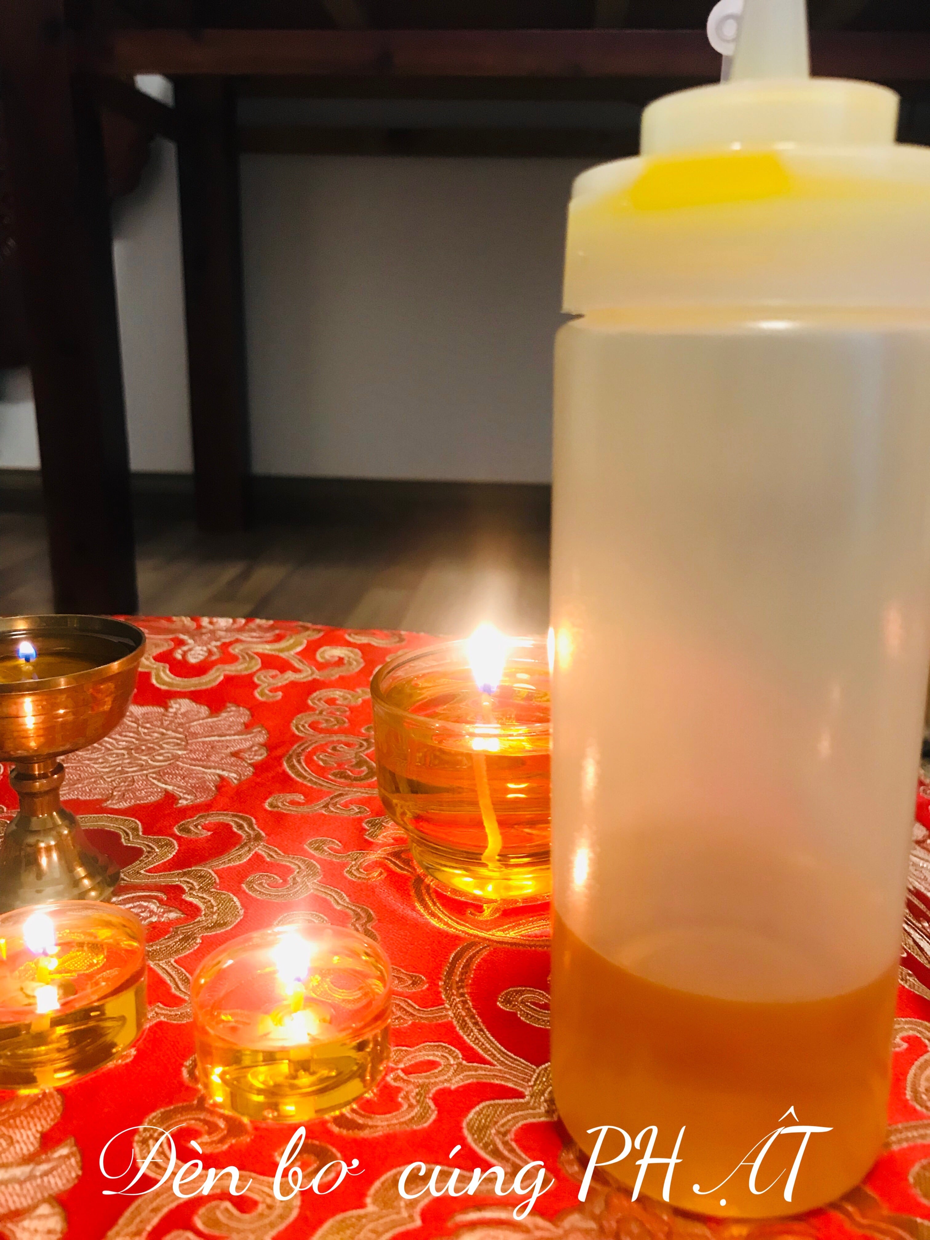 Đèn bơ cúng Phật JVALA - Dầu bơ Như Ý