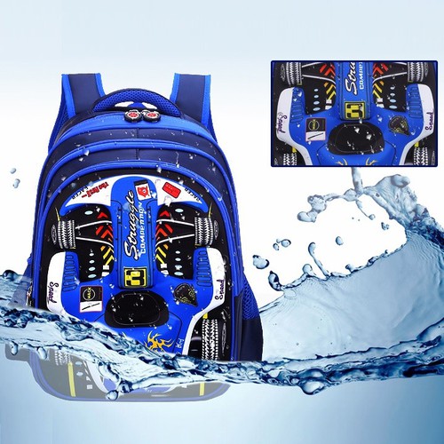 Balo học sinh hình ô tô 3D size 42 cm