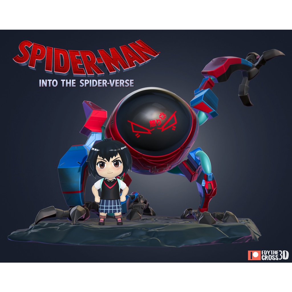 File in 3d chibi peni parker - spider man
