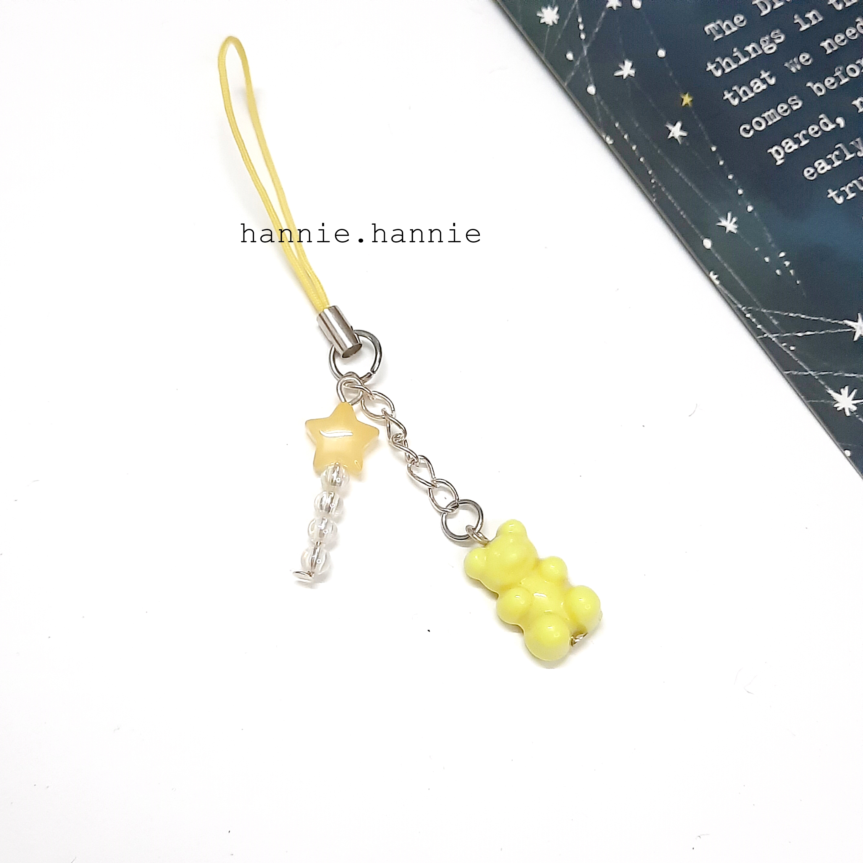 Đọc mô tả - GUMMY BEAR - Móc khóa gấu dây treo điện thoại, usb, máy ảnh, quà tặng handmade (Vàng/Cam/Tím/Hồng/Xanh biển/Xanh lá/Tím)