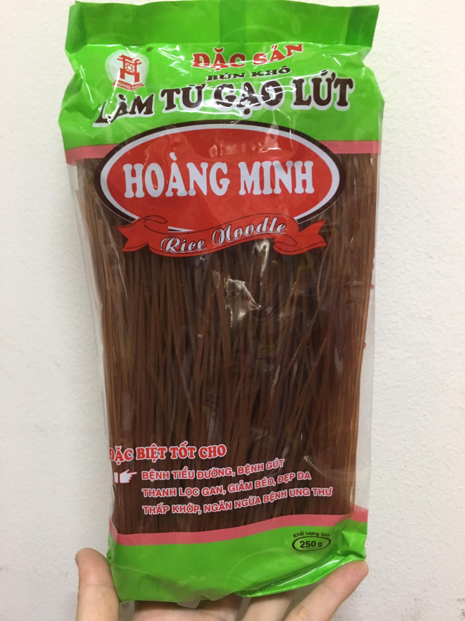 [HCM]Bún gạo lứt khô Hoàng Minh 250gr
