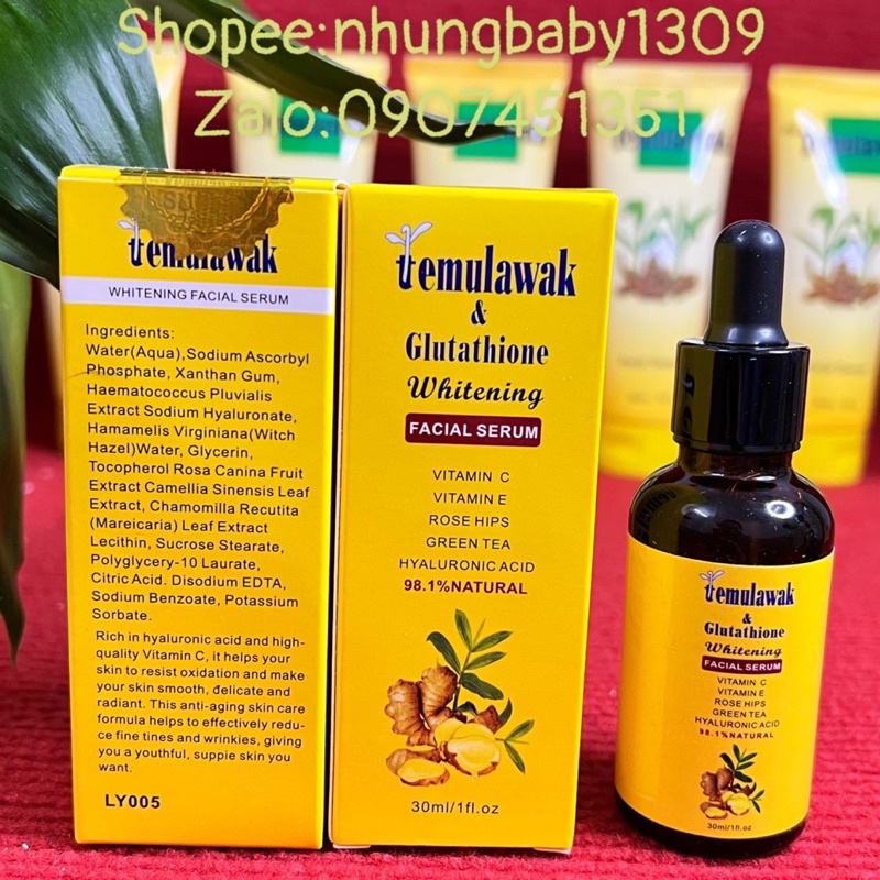 Serum Temulawak trắng da