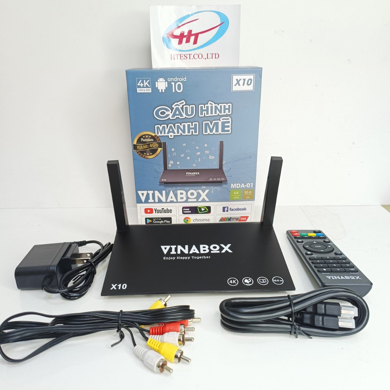 ANDROID TV VINABOX X10, RAM 2G 4GB ROM 16GB-3GB, ANDROID 10.0