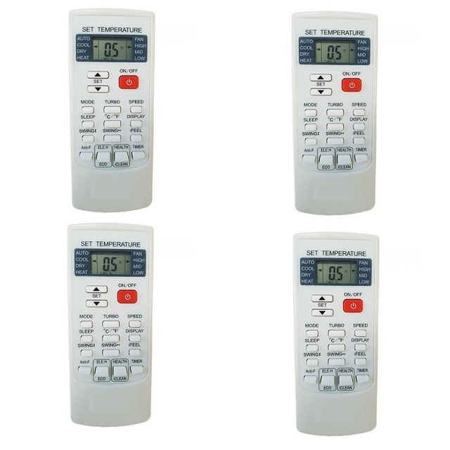 Reetech Nút đỏ - Remote điều khiển máy lạnh điều hòa Reetech có nút ON/Off màu đỏ (giống hình mới dùng được)