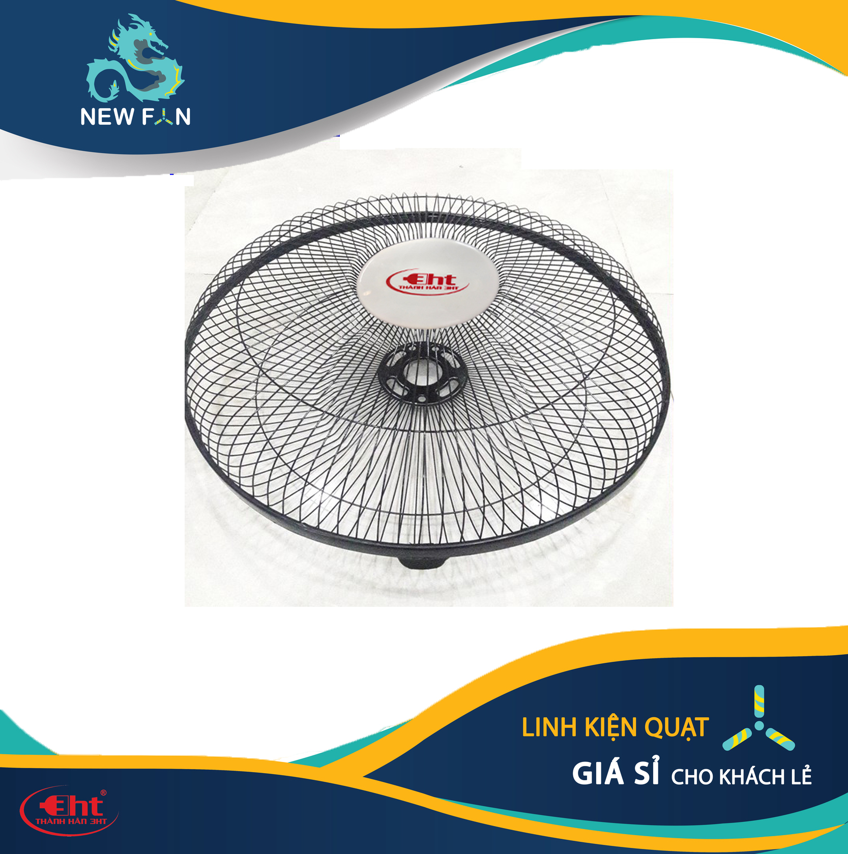 Bộ lồng quạt và cánh, 30cm và 40cm.