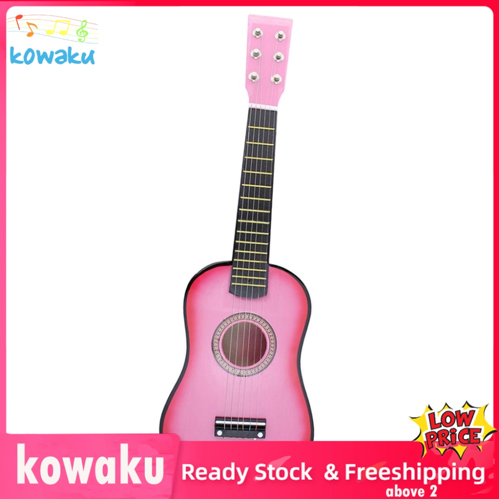kowaku Mini 23 inch Wooden 6 Strings Acoustic Guitar Musical Instrument Gift