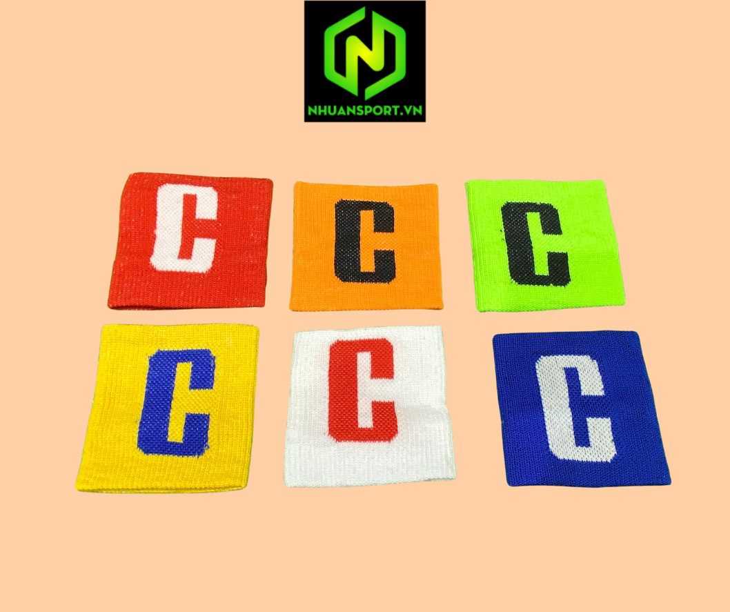 Băng đội trưởng bóng đá captain C nhiều màu