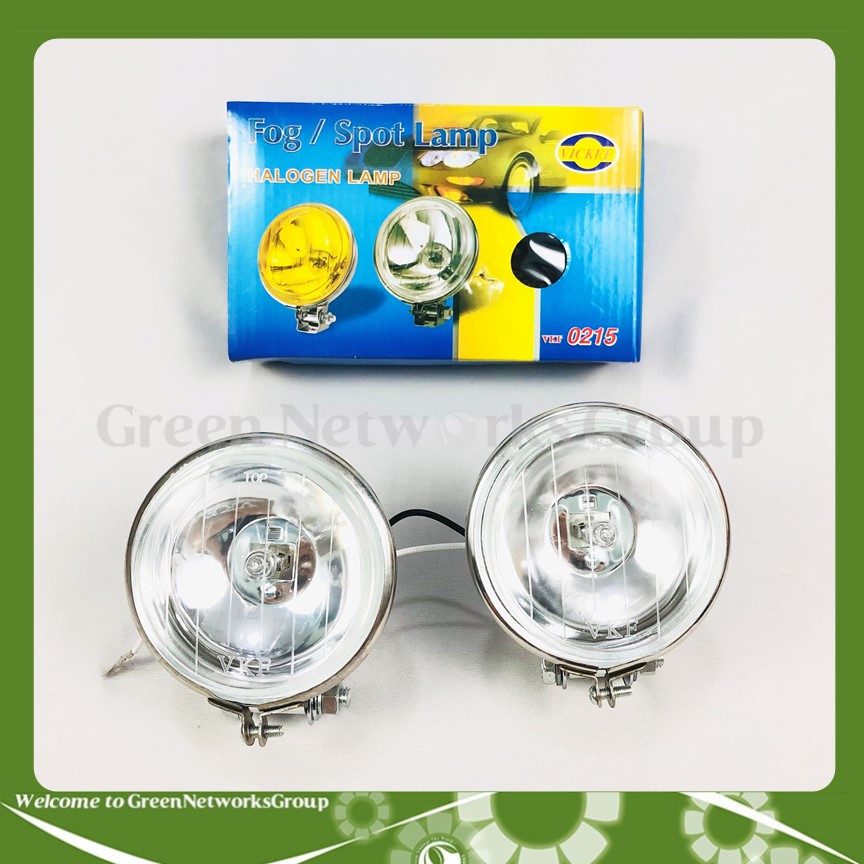 Đèn cảng tròn pha sương Nhỏ đích INOX màu trắng VICKEF 0215 Chân H3 55W 12V dùng được cho nhiều loại xe Greennetworks ( Bảo Hành 12 Tháng )