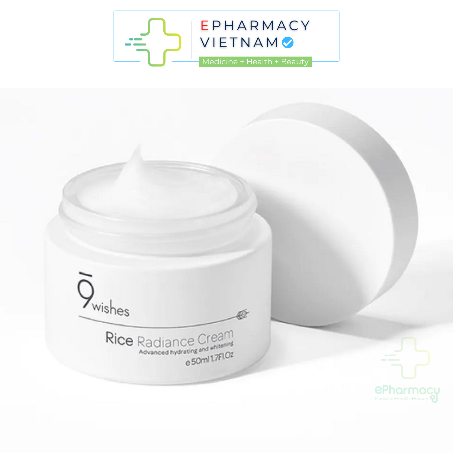 9WISHES Kem dưỡng gạo 9 Wishes Rice Radiance Cream dưỡng da sáng căng mịn 50ml