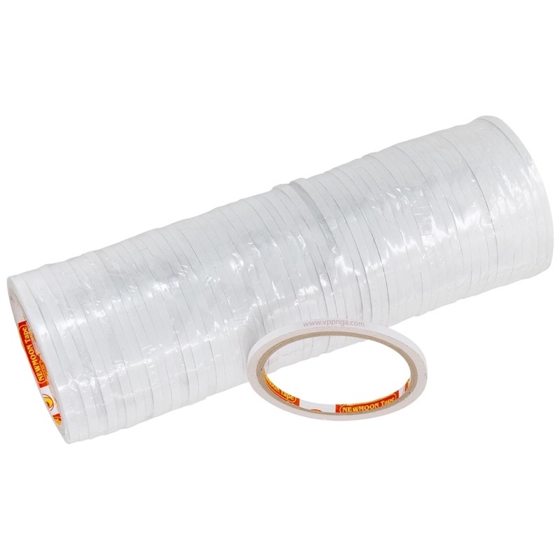 cuộn băng keo 2 mặt 5mm[1 cuộn]