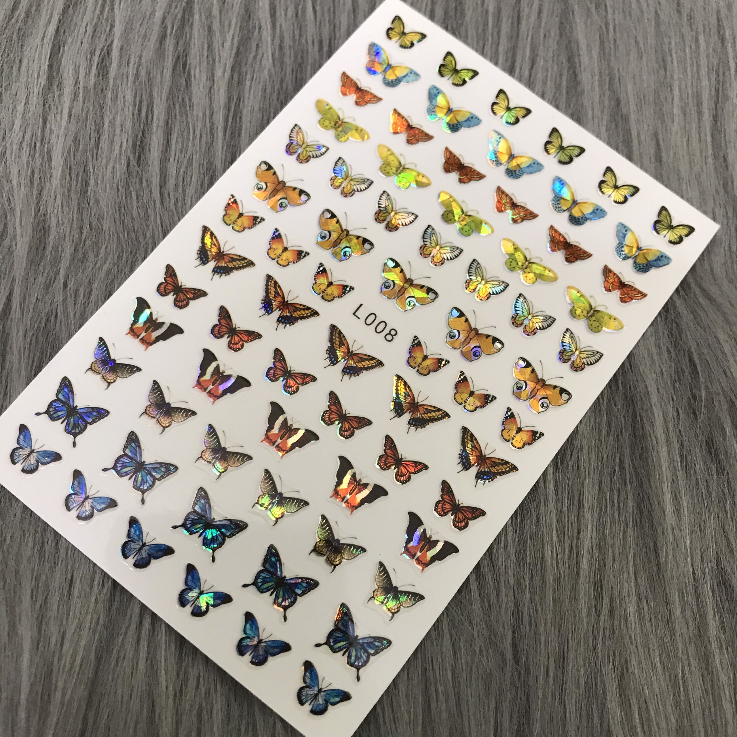 STICKER DÁN MÓNG CHỦ ĐỀ  BƯỚM 3