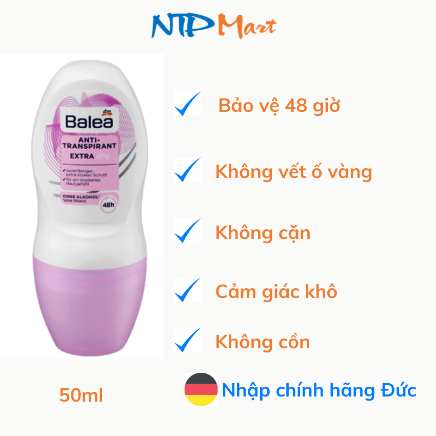 [HCM]Lăn khử mùi hiệu Balea nhập khẩu từ Đức dung tích 50ml