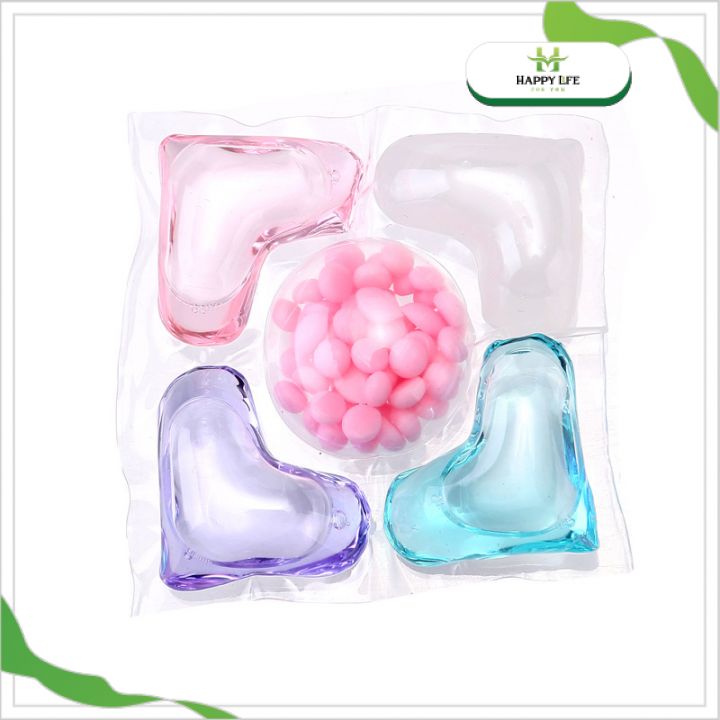 Viên Giặt Xả Quần Áo 30 Viên/Hộp Combo 3 Hộp – Laundry Pods Đậm Đặc Tan Nhanh Giặt Sạch Thơm Lâu Cho Máy Giặt