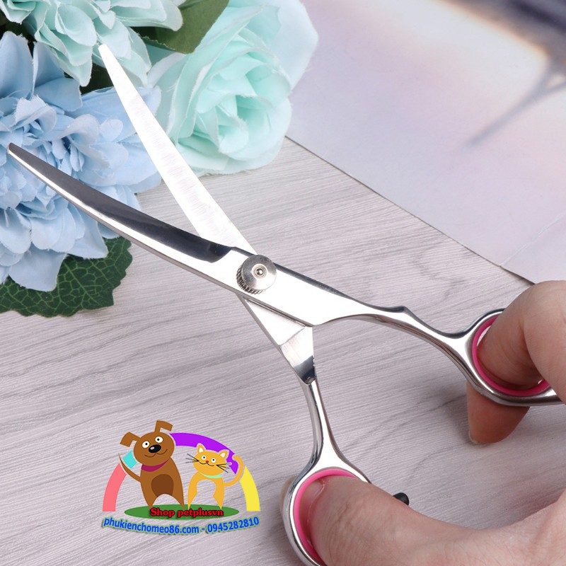 Kéo cong cắt tỉa lông cho chó mèo
