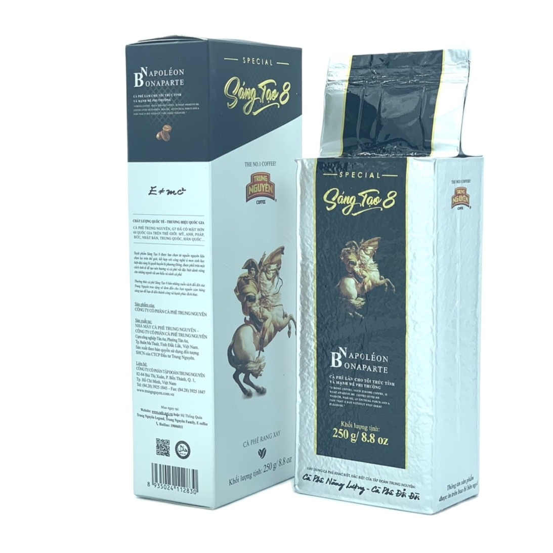 Cà phê Sáng Tạo 8 Trung Nguyên - Cà phê Bột Pha Phin( Hộp 250gam)