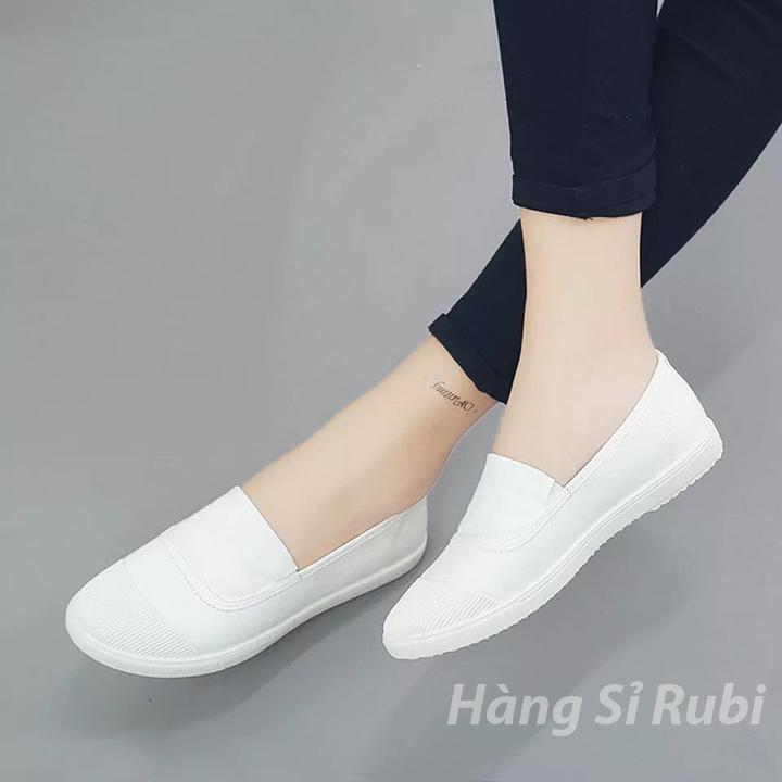 [ HOT TREND 2020 ] Giày lười nữ giày mọi nữ slip on DODACO