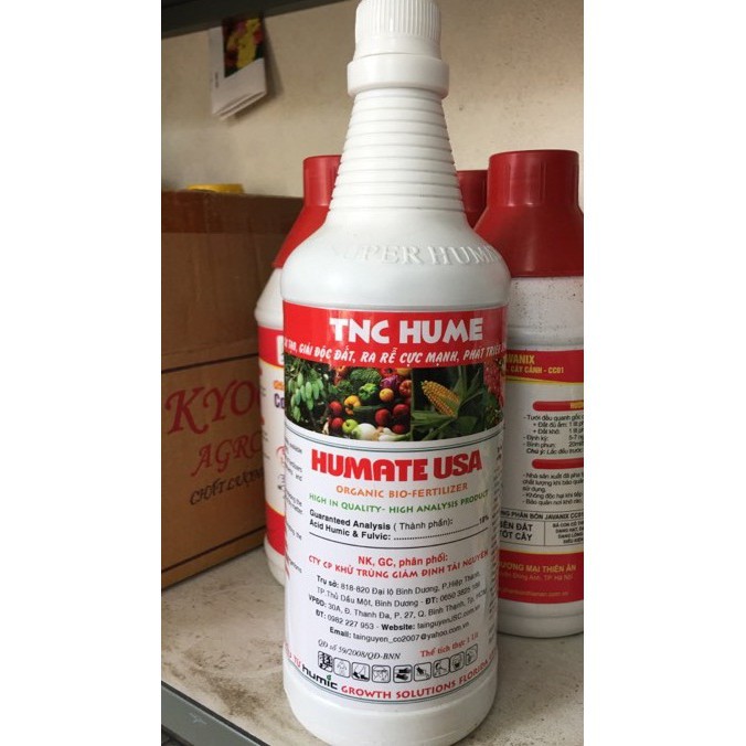 Phân bón Humic Super Humate chai 500ml và 1 lít nguyện liệu đạm cá mỹ, cam kết sản phẩm đúng mô tả, chất lượng đảm bảo