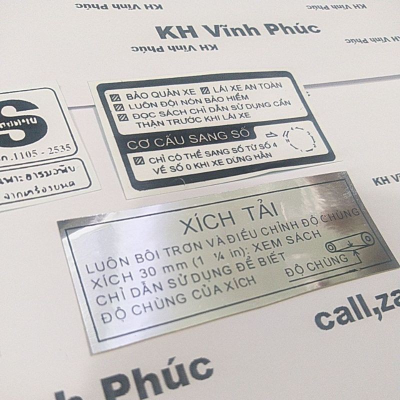 tem thông số dream việt ( Giảm-15%)