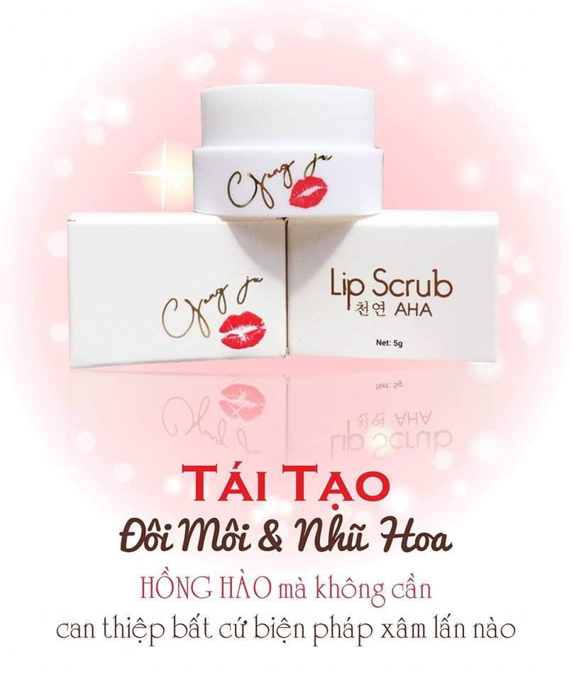 Combo 2 Ủ Hồng Môi  Nhũ Hoa Gong Ju Lip Scrub AHA Hàn Quốc Khủ Thâm Dưỡng Ẩm