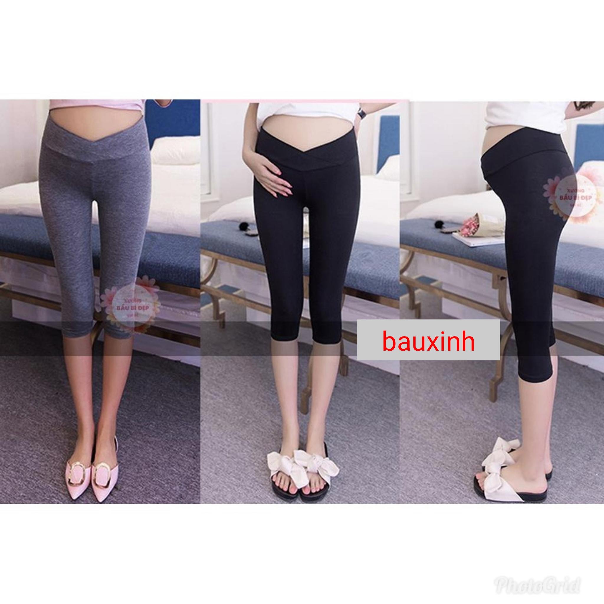 quần ngố đáp chéo cho Mẹ bầu tiện lợi, thoải mái