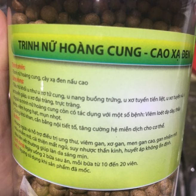 1kg viên trinh nữ hoàng cung - cao xạ đen