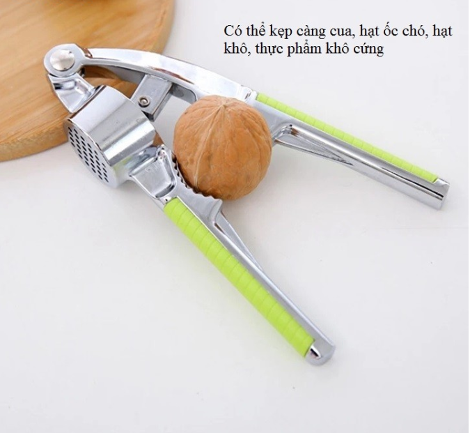 [HCM]Dụng cụ bóp tỏi bằng Inox - có thể kẹp càng cua hạt ốc chó thực phẩm đồ khô cứng