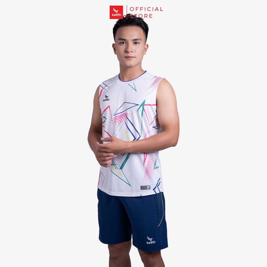Áo t-shirt ba lỗ nam flash light kamito chính hãng, áo thể thao công nghệ moisture-wicking thấm hút mồ hôi cực tốt
