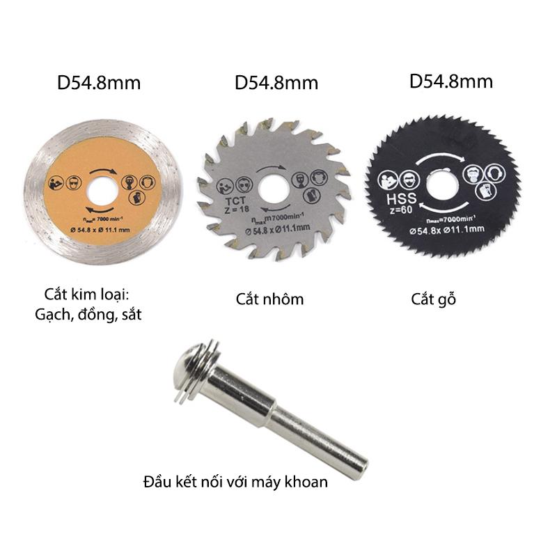 Bộ lưỡi cắt mini đa năng cho máy khoan