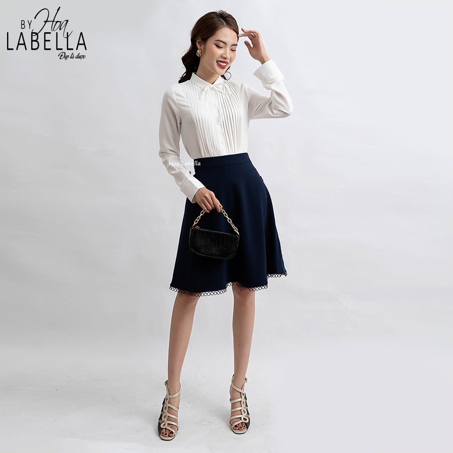 Chân Váy Xòe Phối Ren HOABELLA CV81200