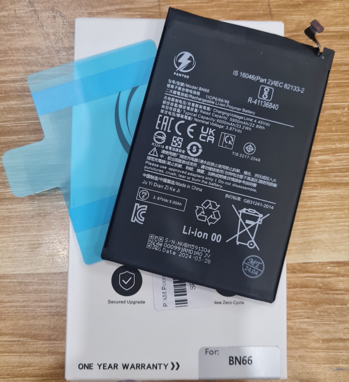 Pin xiaomi poco c40 bn66 - pantec bảo hành 6 tháng