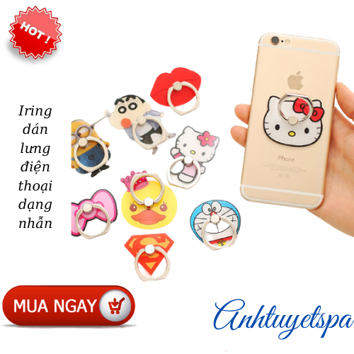 Iring điện thoại - Nhẫn giữ điện thoại - hình ngẫu nhiên