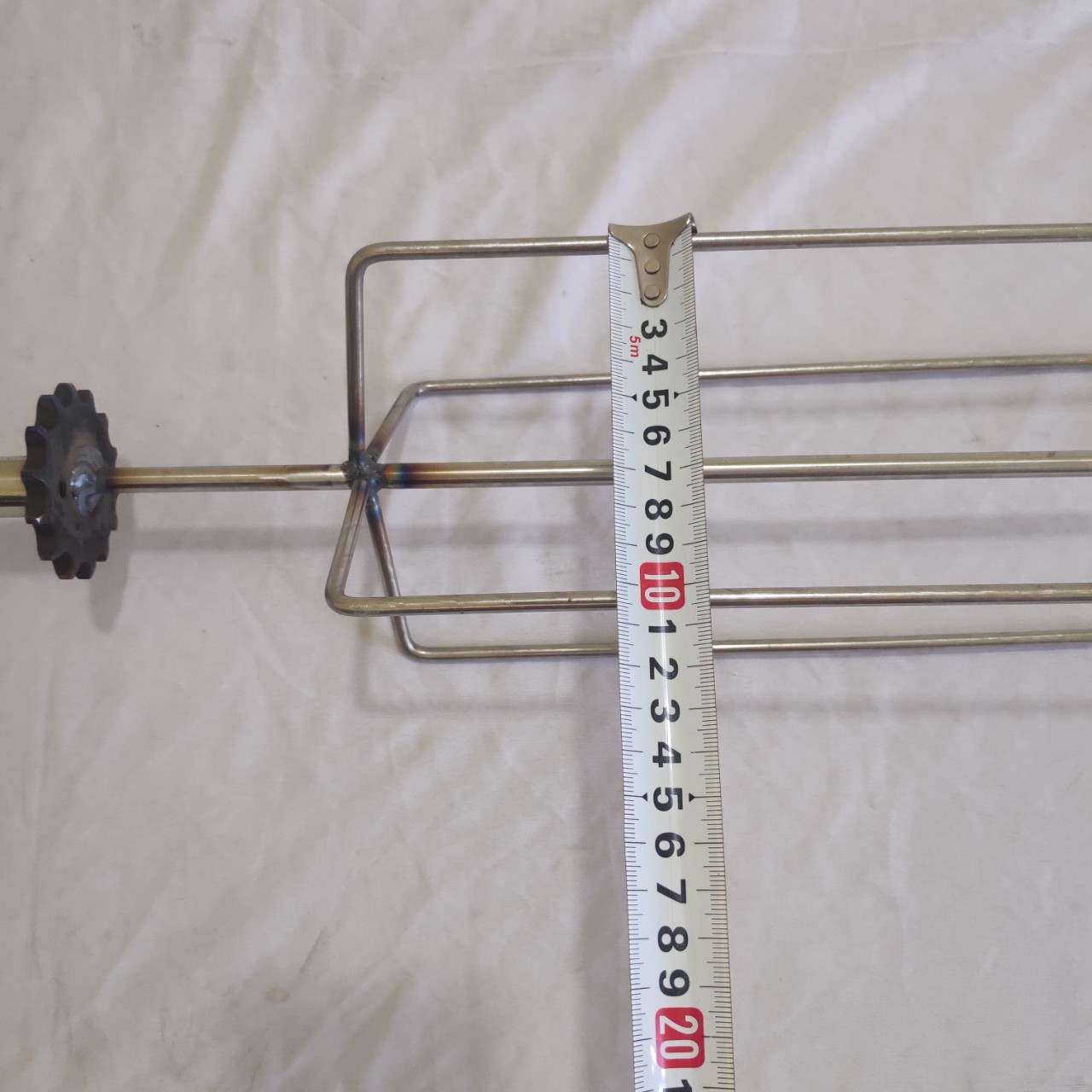 FREESHIP MAX-CAM KẾT GIÁ TỐT-Xiên nướng thịt đa năng cho máy quay tự động chạy xích to xe máy/ xiên nướng thịt, nướng chả 4 cạnh, 6 cạnh đa năng