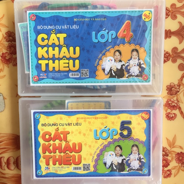 Bộ Đồ Dùng Cắt Khâu Thêu Lớp 4 , 5
