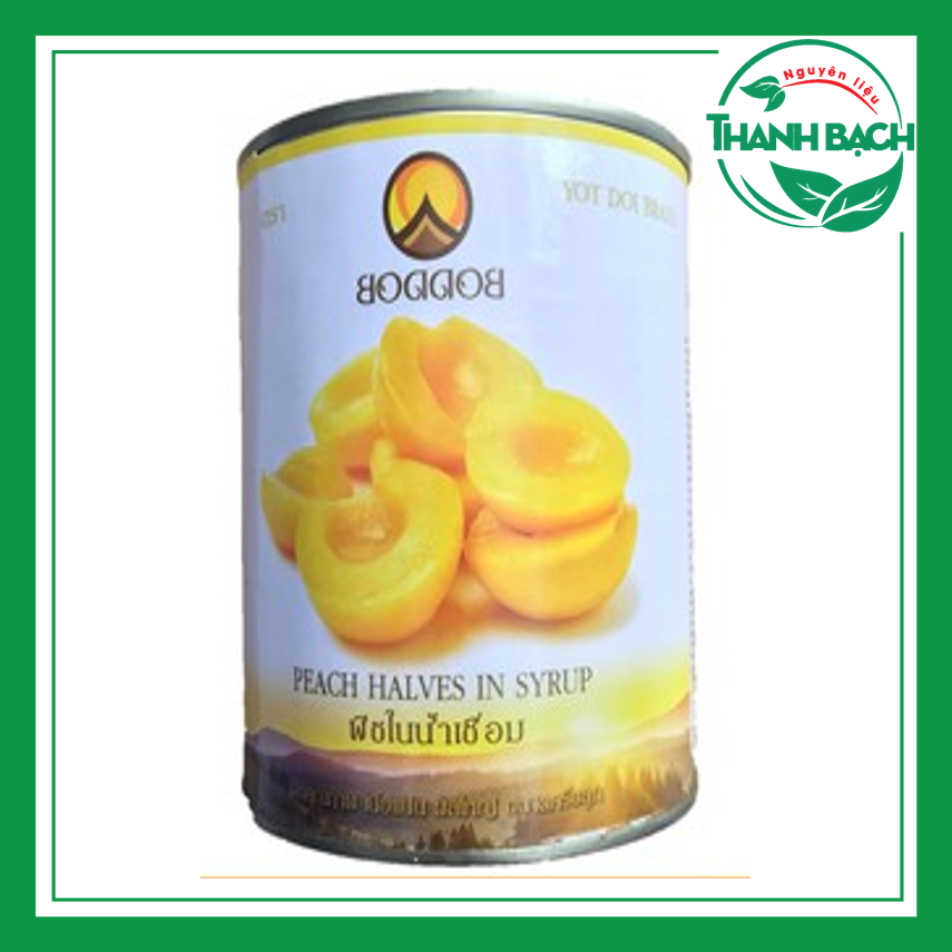 Đào Ngâm Thái Lan Boddob Lon 425gr & Lon 820gr