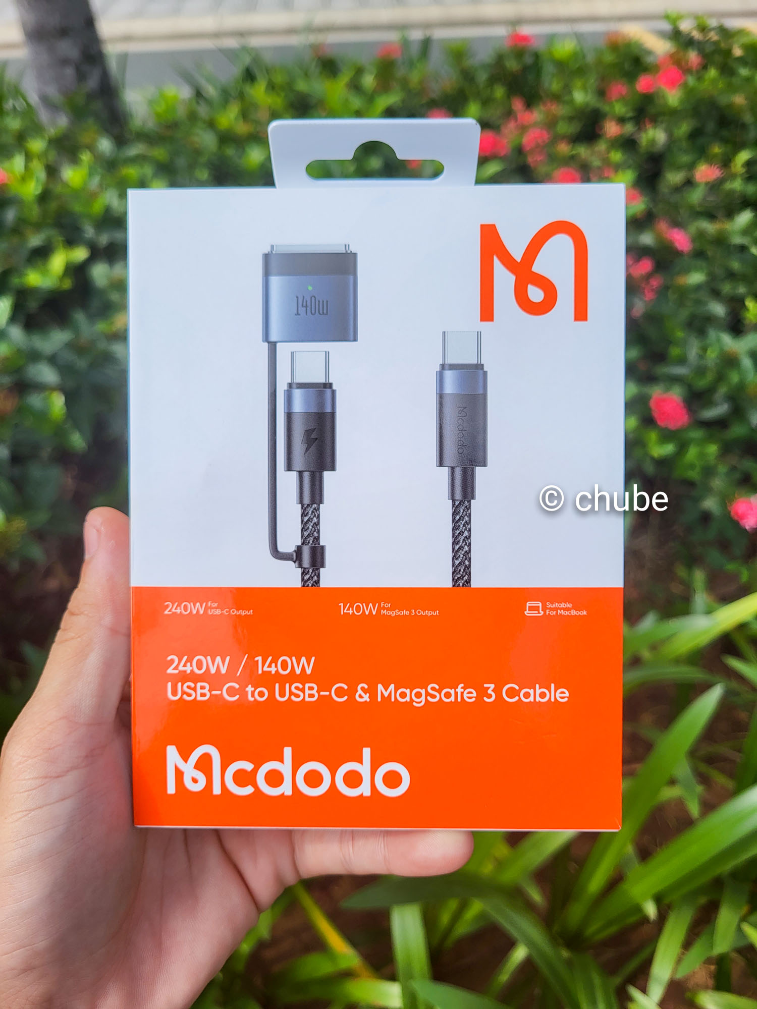 Cáp sạc Mag 1-2-3 T-L 60W cho Mac
