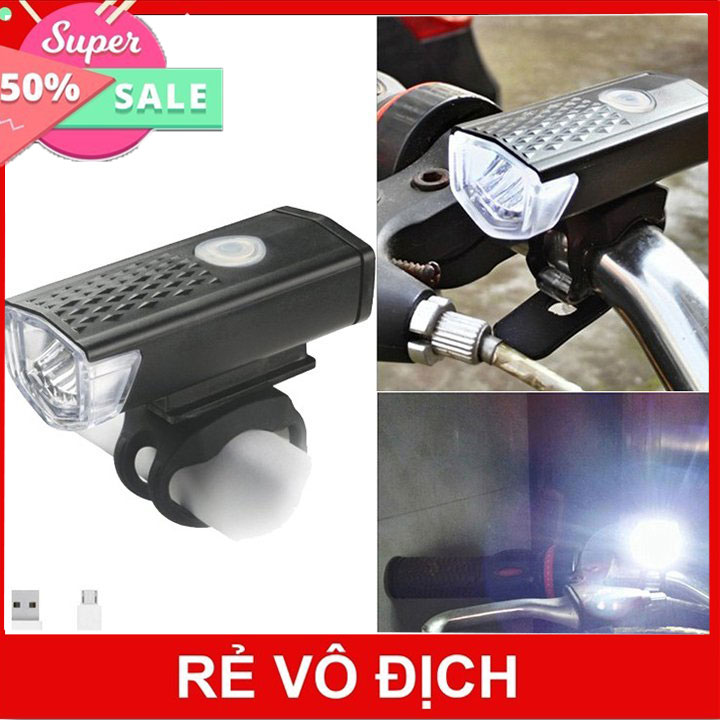 Đèn pin sạc gắn xe đạp