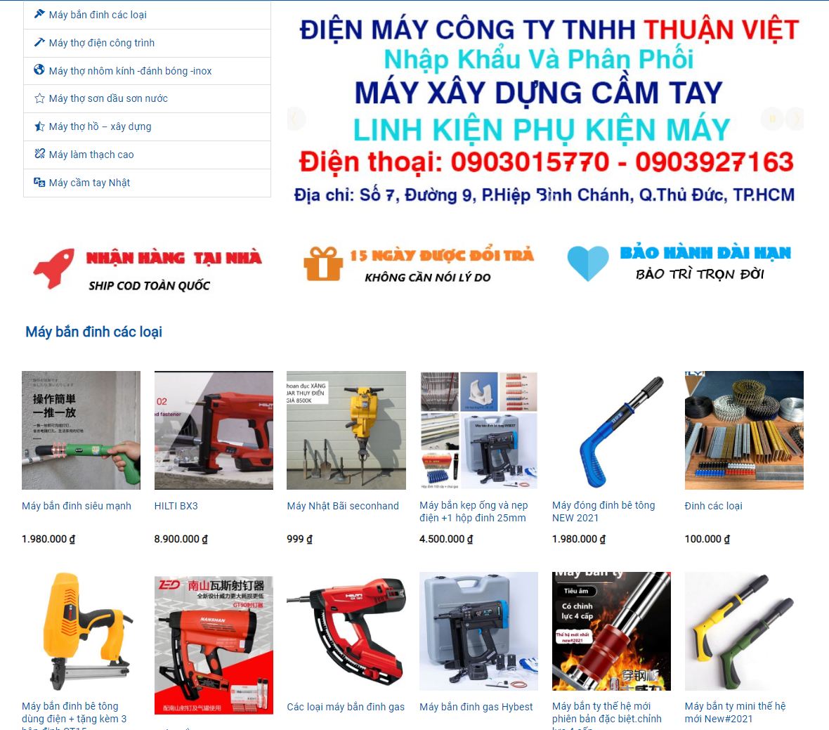 [HCM]máy bắn đinh bê tông