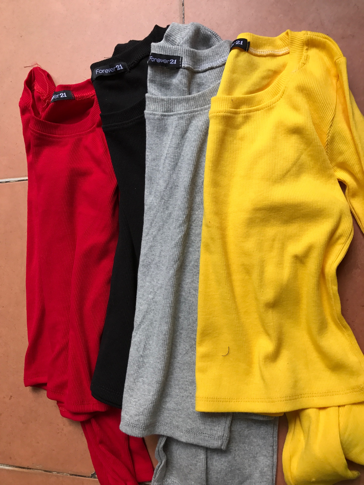 [HCM]Áo thun gân tay dài (size 40-55kg)