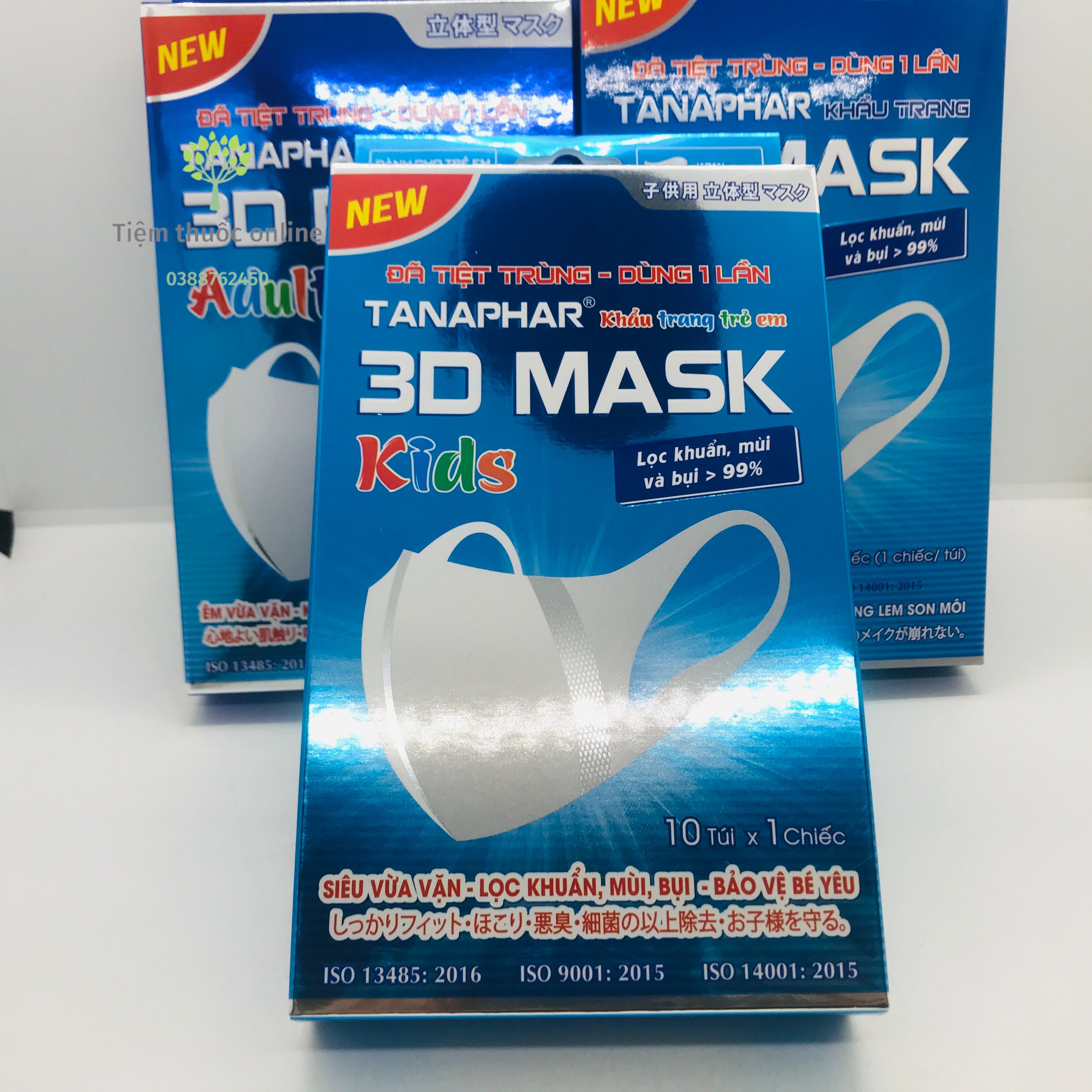 HỘP 10 TÚI/10 CHIẾC KHẨU TRANG 3D MASK TANANPHAR