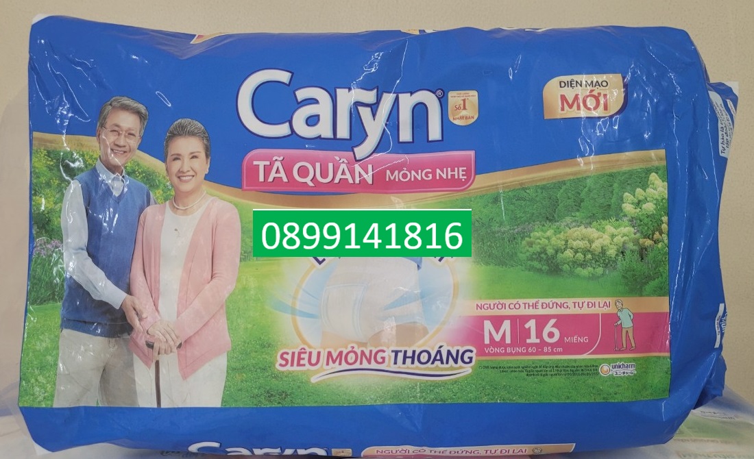 Tã /Bỉm quần Caryn M16 MẪU MỚI 2024