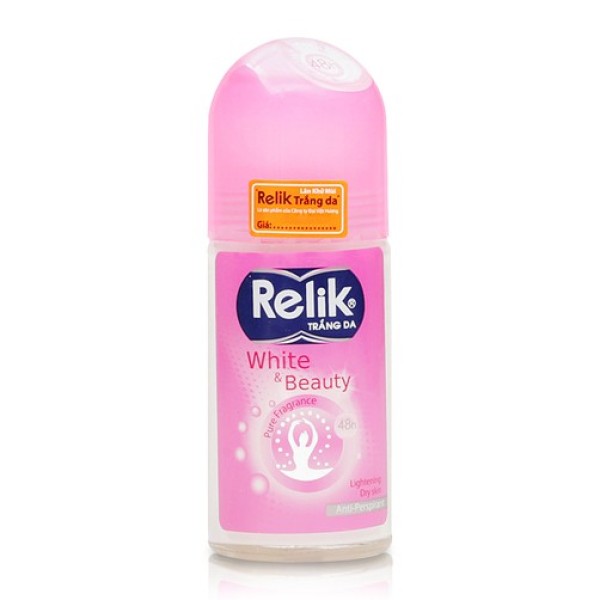 Lăn khử mùi Relik White & Beauty(50ml), cam kết sản phẩm đúng mô tả, chất lượng đảm bảo, an toàn cho người sử dụng cao cấp