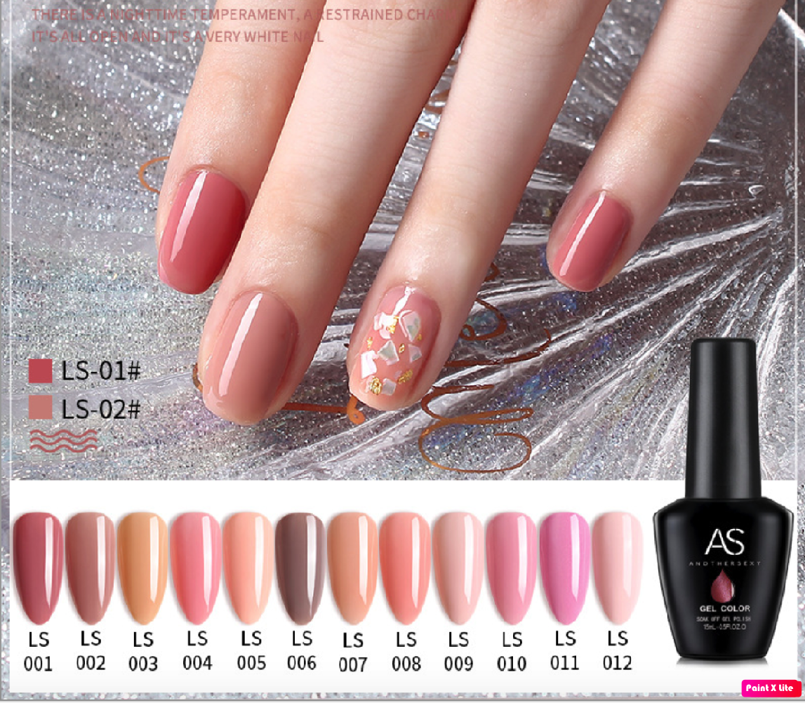 Sơn Gel AS Màu Da Mã LS 15ml