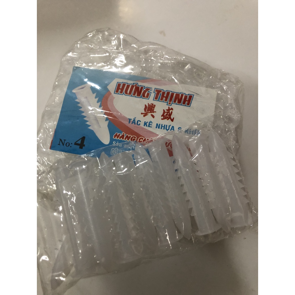 Tắc kê nhựa cao cấp Hưng Thịnh (bịch 100con)