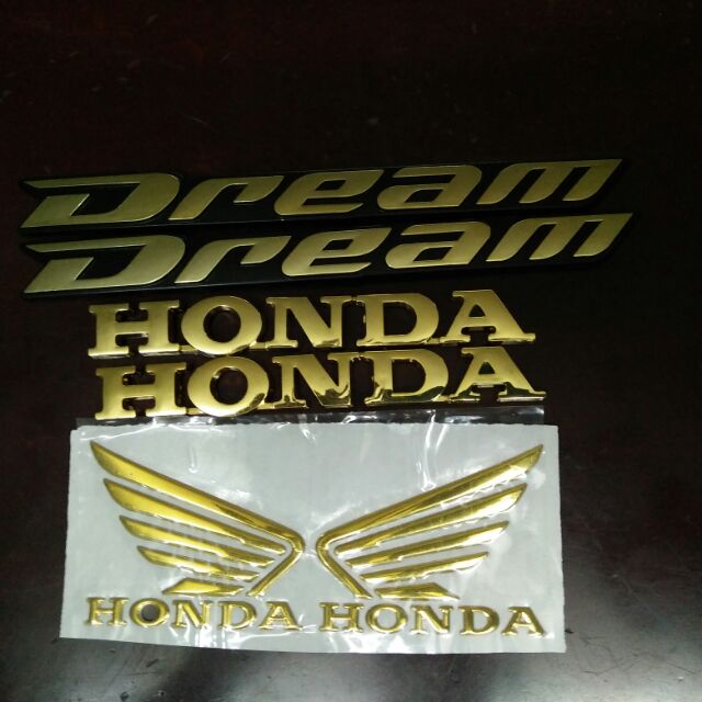 Bộ tem xe honda dream mạ vàng hàng nhập Thái Lan