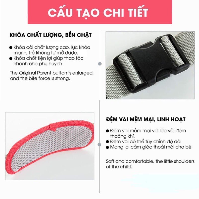 Đai xe máy an toàn cho bé - Hàng 1 màu
