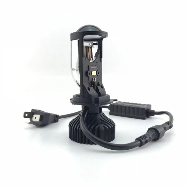 Đèn pha Led bi cầu mini L6K chân H4, đèn pha xe máy, đèn pha độ xe, đèn xe máy