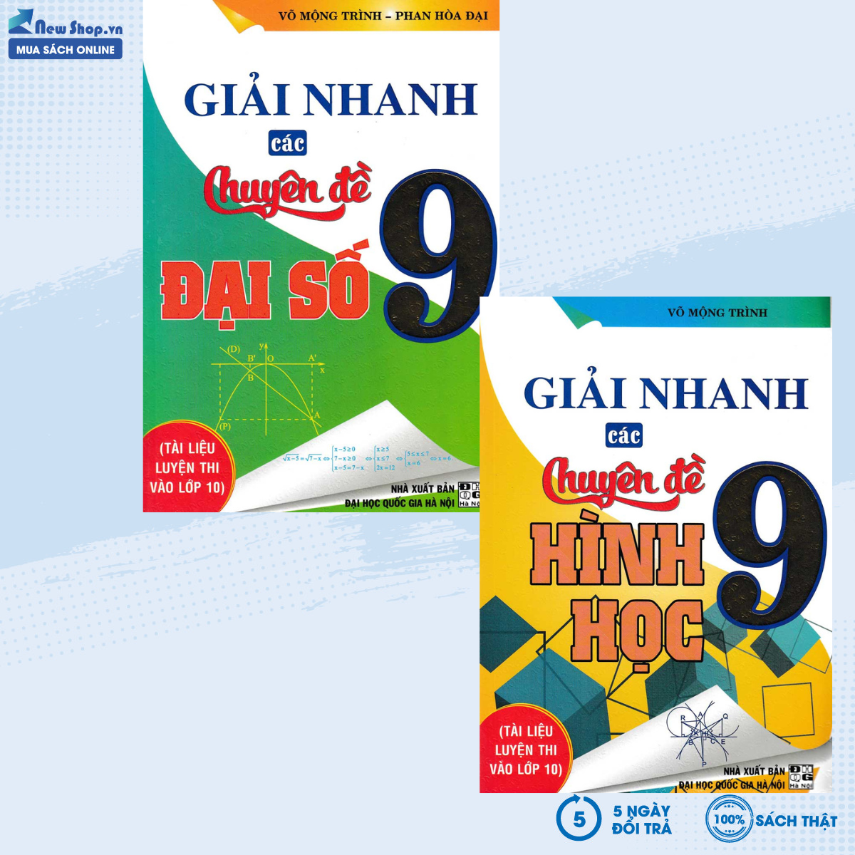 Sách tham khảo - combo giải nhanh các chuyên đề đại số + hình học 9 - - newshop