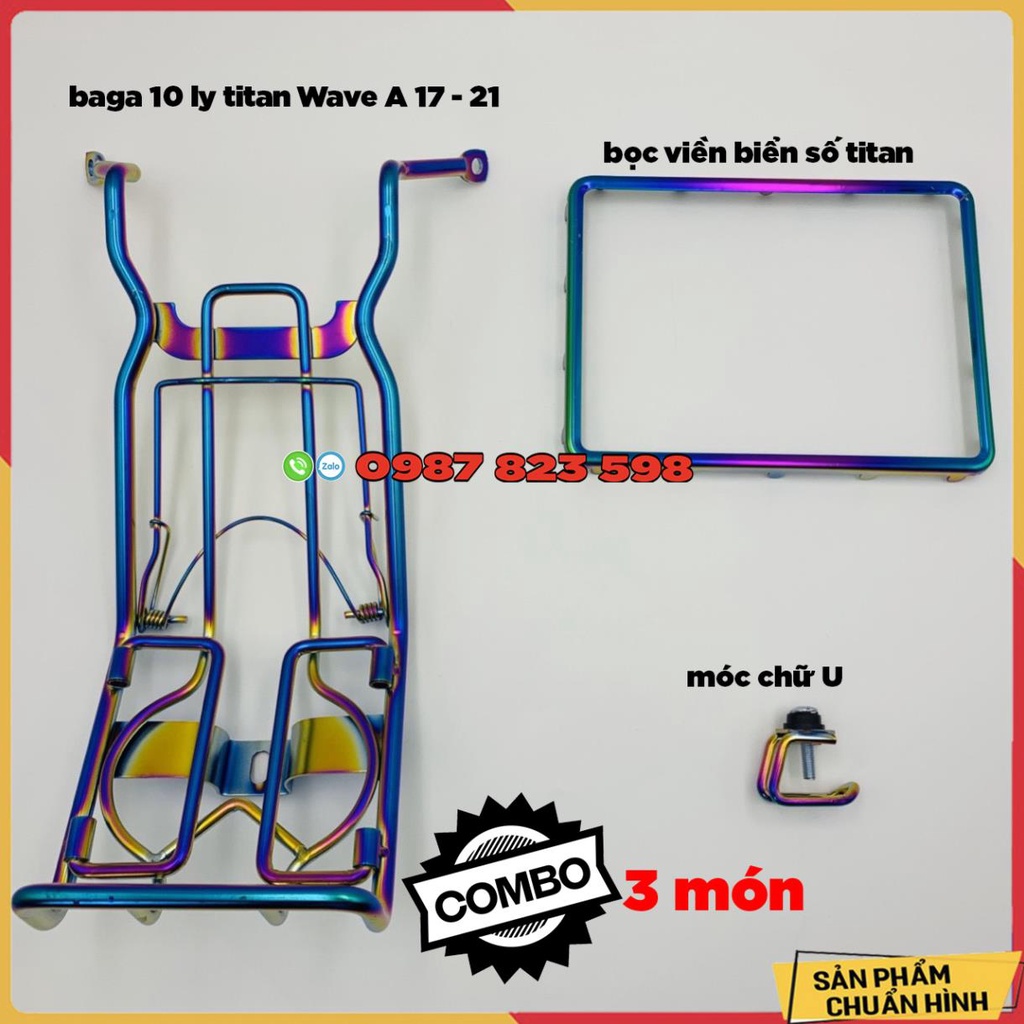 Combo 3 Món Titan Dành Cho Wave A 2017 - 2022- Combo Wave 110cc 2017 - 2022 ( Như Ảnh)
